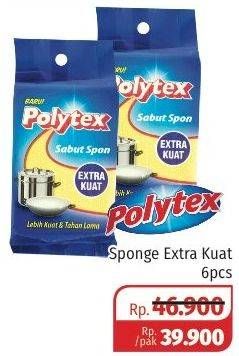 Promo Harga POLYTEX Spons Extra Kuat 6 pcs - Lotte Grosir