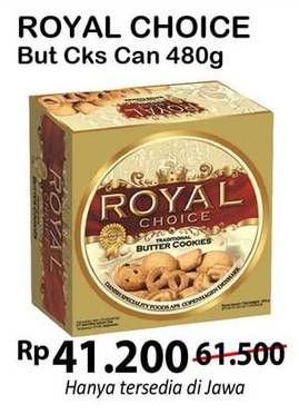 Promo Harga DANISH Royal Choice Butter Cookies 480 gr - Alfamart