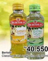 Promo Harga BERTOLLI Olive Oil Extra Light, Classico 250 ml - TIP TOP