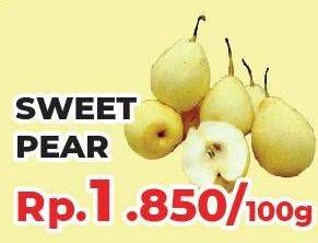 Promo Harga Pear Sweet per 100 gr - Yogya