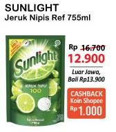 Promo Harga SUNLIGHT Pencuci Piring Jeruk Nipis 100 755 ml - Alfamart