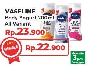 Promo Harga VASELINE Body Yogurt All Variants 200 ml - Yogya