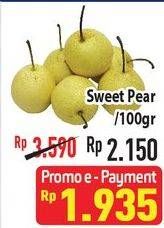 Promo Harga Pear Sweet per 100 gr - Hypermart