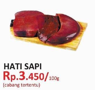 Promo Harga Beef Liver (Hati Sapi) per 100 gr - Yogya