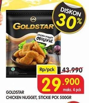 Promo Harga GOLDSTAR Nugget Stickie 500 gr - Superindo