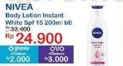 Promo Harga Nivea Body Lotion Extra White Instant Glow 200 ml - Indomaret