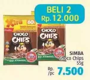 Promo Harga SIMBA Cereal Choco Chips per 2 pcs 55 gr - LotteMart