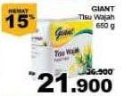 Promo Harga GIANT Tisu Wajah 650 gr - Giant