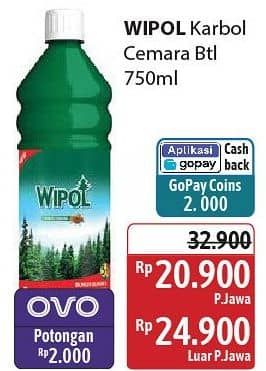 Promo Harga Wipol Karbol Wangi Cemara 750 ml - Alfamidi