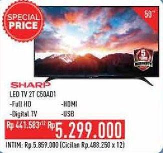 Promo Harga SHARP 2T-C50AD1i Full-HD 50"  - Hypermart