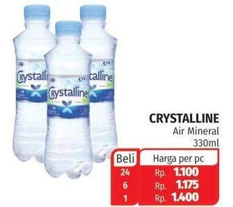 Promo Harga CRYSTALLINE Air Mineral 330 ml - Lotte Grosir