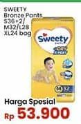 Promo Harga Sweety Bronze Pants Dry X-Pert XL24, S36+2, M32, L28 24 pcs - Indomaret