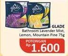 Promo Harga Glade Bathroom Lavender Mist, Lemon Zest, Mountain Pine 85 gr - Alfamidi