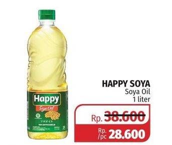 Promo Harga HAPPY Soya Oil 1 ltr - Lotte Grosir