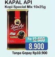 Promo Harga Kapal Api Kopi Bubuk Special Mix per 10 sachet 25 gr - Alfamart