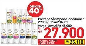 Promo Harga Pantene Gold Shampoo/Conditioner 290ml/335ml/340ml  - Carrefour