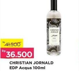 Promo Harga CHRISTIAN JORNALD Eau De Parfum Acqua 100 ml - Alfamart