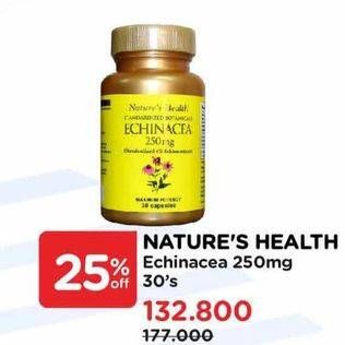 Promo Harga Natures Health Echinacea 30 pcs - Watsons