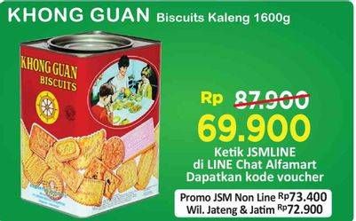 Promo Harga KHONG GUAN Assorted Biscuits 1600 gr - Alfamart