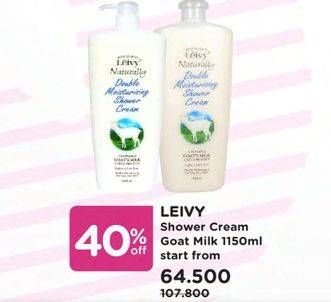 Promo Harga LEIVY Goat Milk Shower Cream 1150 ml - Watsons