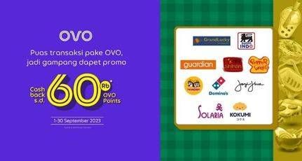 Promo Harga Gampangnya Jajan dan Belanja Pake OVO Cashback Hingga 60RB OVO Points  - Grab