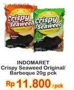 Promo Harga INDOMARET Crispy Seaweed Original, Barbeque 20 gr - Indomaret