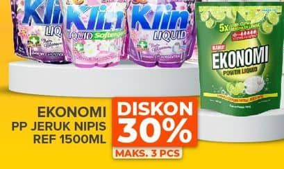 Promo Harga Ekonomi Pencuci Piring Power Liquid Jeruk Nipis 1600 ml - Yogya