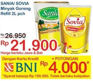 Promo Harga Sania/ Sovia Minyak Goreng  - Indomaret