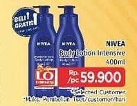 Promo Harga NIVEA Body Lotion Intensive Milk, Intensive Moisture 400 ml - LotteMart