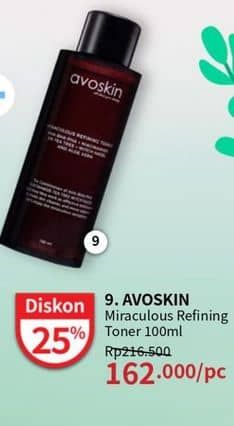 Promo Harga Avoskin Miraculous Retinol Toner 100 ml - Guardian