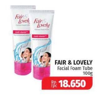 Promo Harga GLOW & LOVELY (FAIR & LOVELY) Facial Wash 100 gr - Lotte Grosir