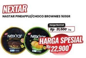 Promo Harga Nabati Nextar Cookies Nastar Pineapple Jam, Brownies Choco Delight 160 gr - Carrefour