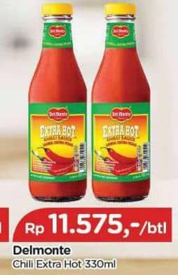 Promo Harga Del Monte Sauce Extra Hot Chilli 340 ml - TIP TOP