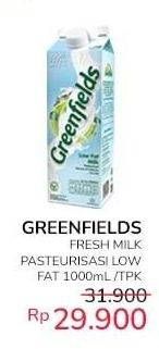 Promo Harga Greenfields Fresh Milk Low Fat 1000 ml - Indomaret
