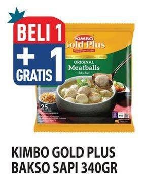 Promo Harga Kimbo Gold Plus Bakso Sapi Original 340 gr - Hypermart
