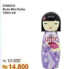Promo Harga SHINZUI Body Mist Ume Keiko 100 ml - Indomaret