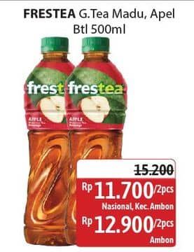 Promo Harga Frestea Minuman Teh Original, Apple 500 ml - Alfamidi