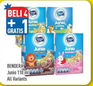 Promo Harga FRISIAN FLAG Susu UHT Junio All Variants 110 ml - Hypermart