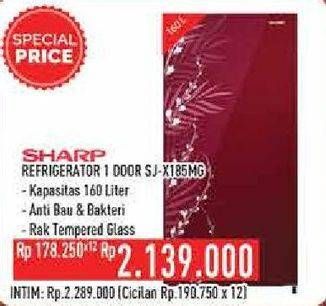 Promo Harga SHARP SJ-X185MG | Kulkas 1 Pintu  - Hypermart