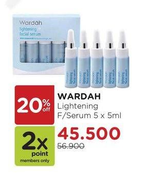 Promo Harga WARDAH Lightening Facial Serum 5 pcs - Watsons