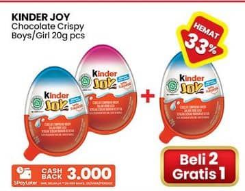 Promo Harga Kinder Joy Chocolate Crispy Girls, Boys 20 gr - Indomaret