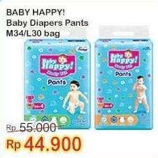 Promo Harga Baby Happy Body Fit Pants M34, L30 30 pcs - Indomaret