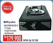 Promo Harga MIYAKO Kompor Gas Miyako KG-201 C 1 pcs - Hypermart