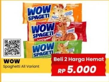 Promo Harga WOW Spageti All Variants 75 gr - Yogya