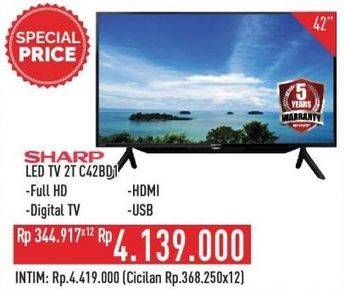 Promo Harga Sharp 2T-C42BD1i | LED TV 42"  - Hypermart