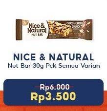 Promo Harga NICE & NATURAL Nut Bar All Variants 30 gr - Indomaret