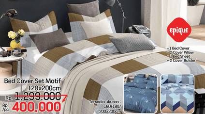 Promo Harga Epique Bedcover 120x200cm  - LotteMart