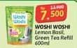 Promo Harga Woshi Woshi Dishwash  Green Tea, Lime Lemon Basil 600 ml - Alfamidi