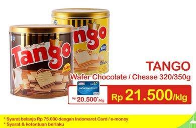 Promo Harga TANGO Wafer Chocolate, Cheese  - Indomaret
