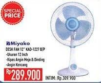 Promo Harga MIYAKO KAD-1227 | Fan 45 Watt B, P  - Hypermart